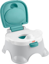 Fisher-Price 3-In-1 Toddler Toilet Training Potty Chair and Step Stool, with Re