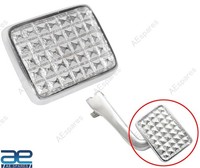 Aluminium Brems Pedal Boden Quadratischer Typ FüR Vespa Bajaj Chetak Roller @Us