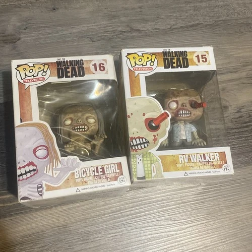 Funko POP  Lot The Walking Dead 16 Bicycle Girl RV Walker POP! 15