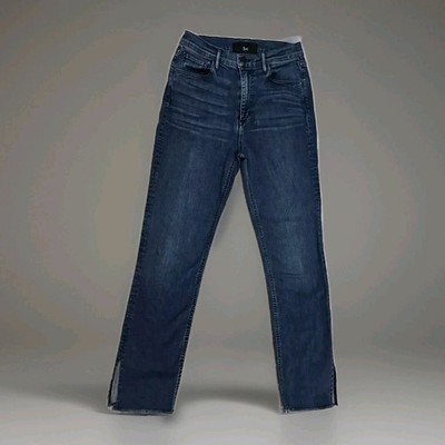 3x1 NYC Blue Denim Jeans Women's Size 26 Frayed Bottoms EUC