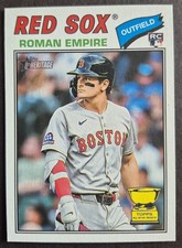 2026 Topps Heritage ROMAN ANTHONY RC Nickname Variation SSP ROMAN EMPIRE Rookie