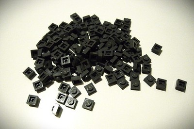 25 x LEGO Plättchen* 1x1* 1 x 1* schwarz *3024* 40179 Mosaik Ersatzsteine* NEU