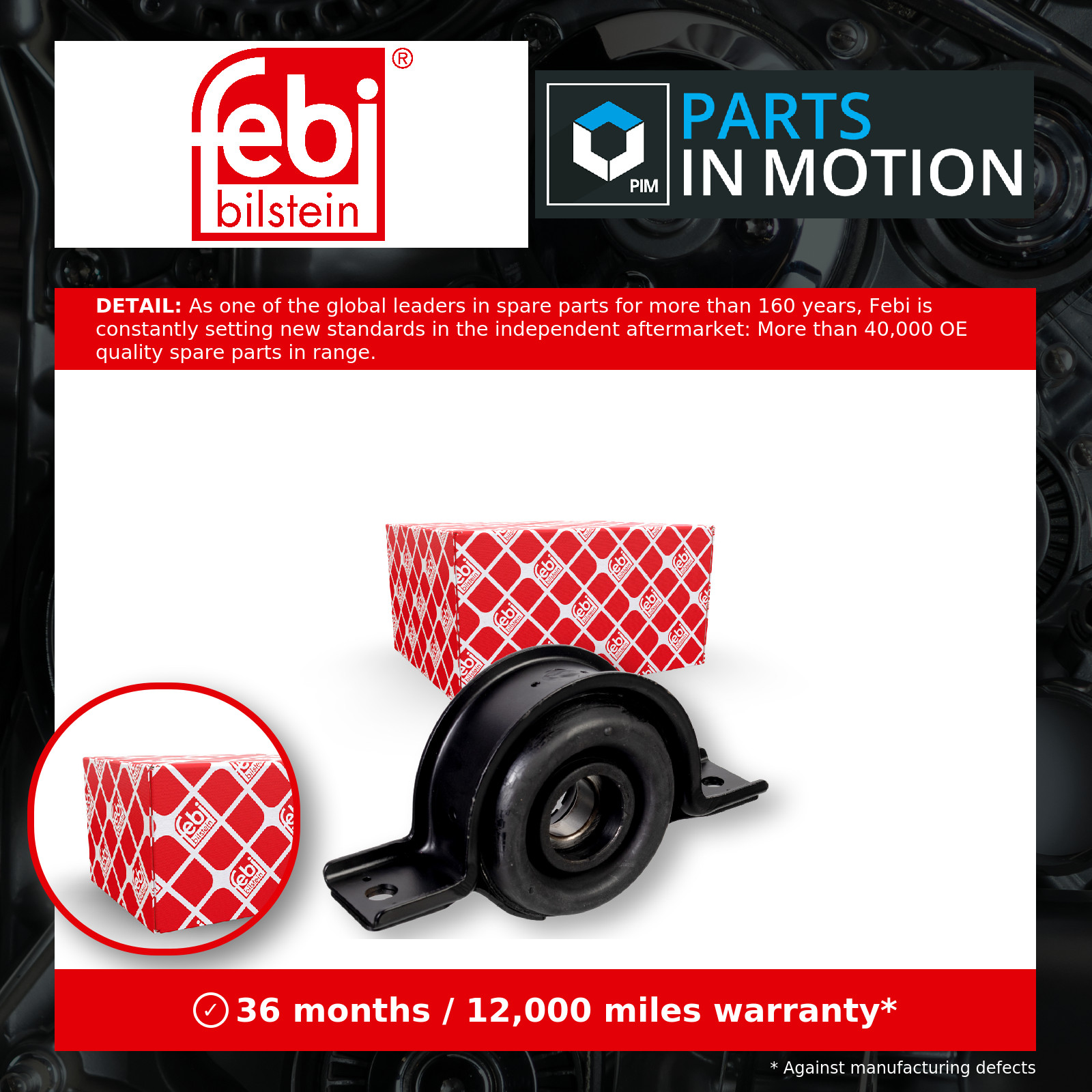 Febi Bilstein 176349 Propshaft Suspension Fits Hyundai Tucson Kia Sportage - Image 17