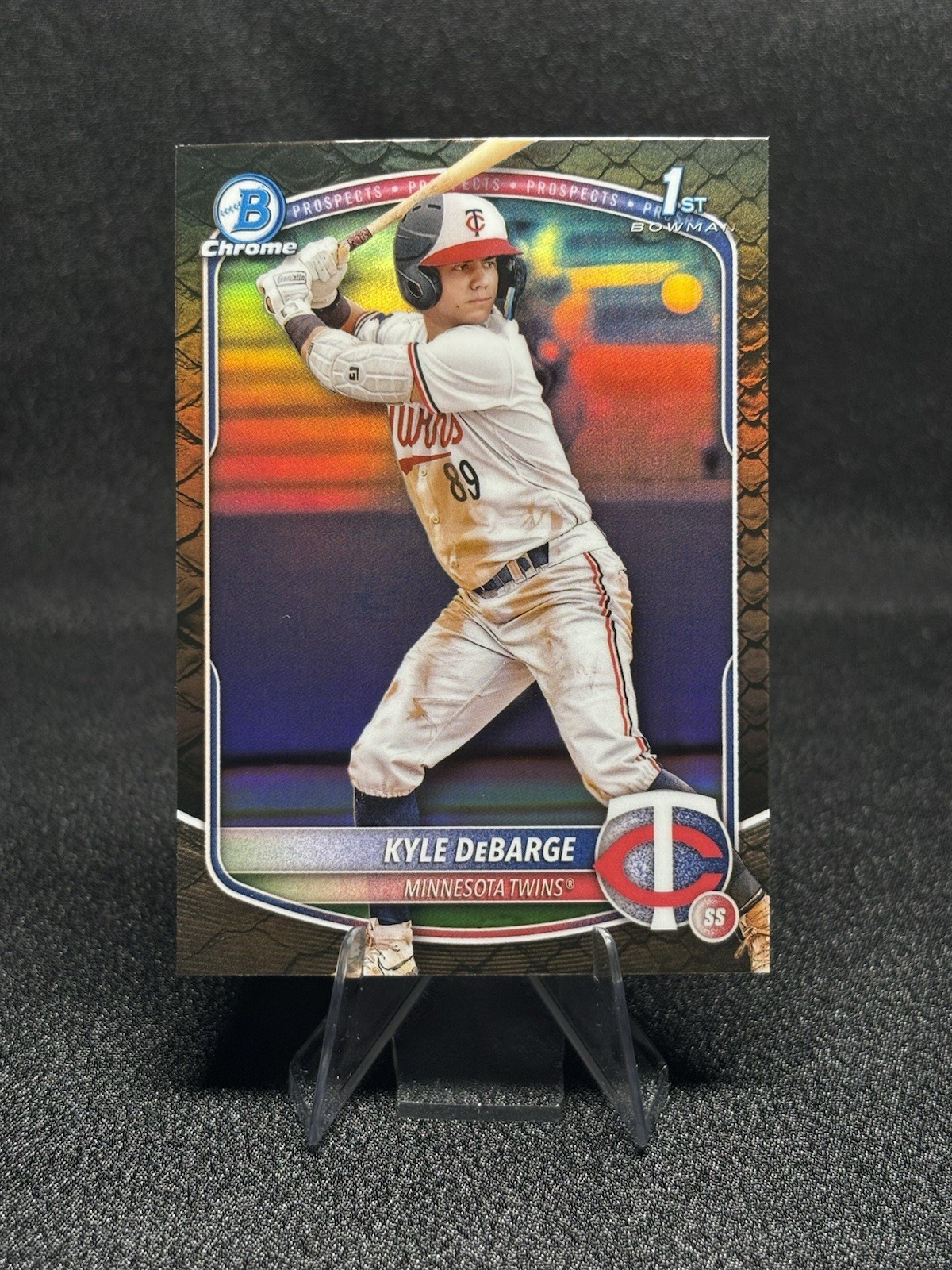 2025 Bowman Chrome Prospects #BCP-139 Kyle DeBarge Reptilian Refractor (RC)