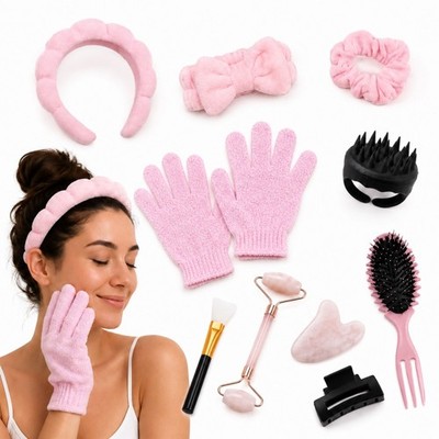 10-tlg. Beauty Geschenk Set Mädchen Damen, Scin Care Routine & Haarpflege