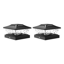 Outdoor Fence Post  Light Warm White and Cool White Lighting Wateproof7576