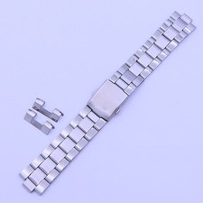 22mm Men's Watch Strap Steel Watchband Folding Clasp Belt for Orient Sea King