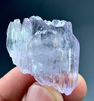 20 Gram Natural Etched Kunzite Crystal From Afghanistan