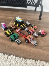 Vintage 1980s Galoob Micro Machine Lot. Tractor Pullers Monster Trucks Tuff Trax