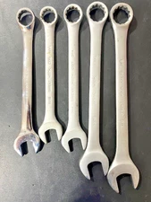 Lot of 5 Assorted "Pre-Owned" Great Neck Drop Forged Wrenches