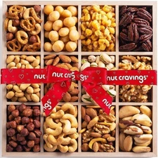 NUT CRAVINGS Gourmet Collection for Holiday Christmas Mixed 12 Nuts Gift Basket