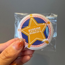 Toy Story 5 Badge Collection Sheriff Embroidered Tin Badge Movie Release Used