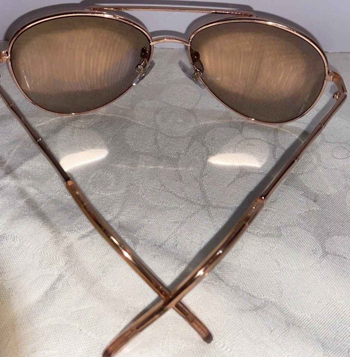 Panama Jack Women’s Sunglasses PJ87 – Pilot Metal Aviator Frames – Rose Gold