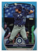 2023 Bowman Draft #BDC-171 Brock Rodden Chrome Sky Blue Refractor