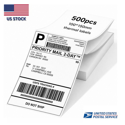 #ad 500PCS 4x6 Thermal Shipping Labels Foldable Any Prints Thermal LabelmPaper $79.99