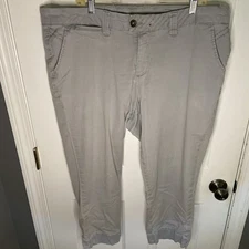 Jag Jeans Mid Rise Slim Ankle Women’s Gray Capri Pants Size 22W