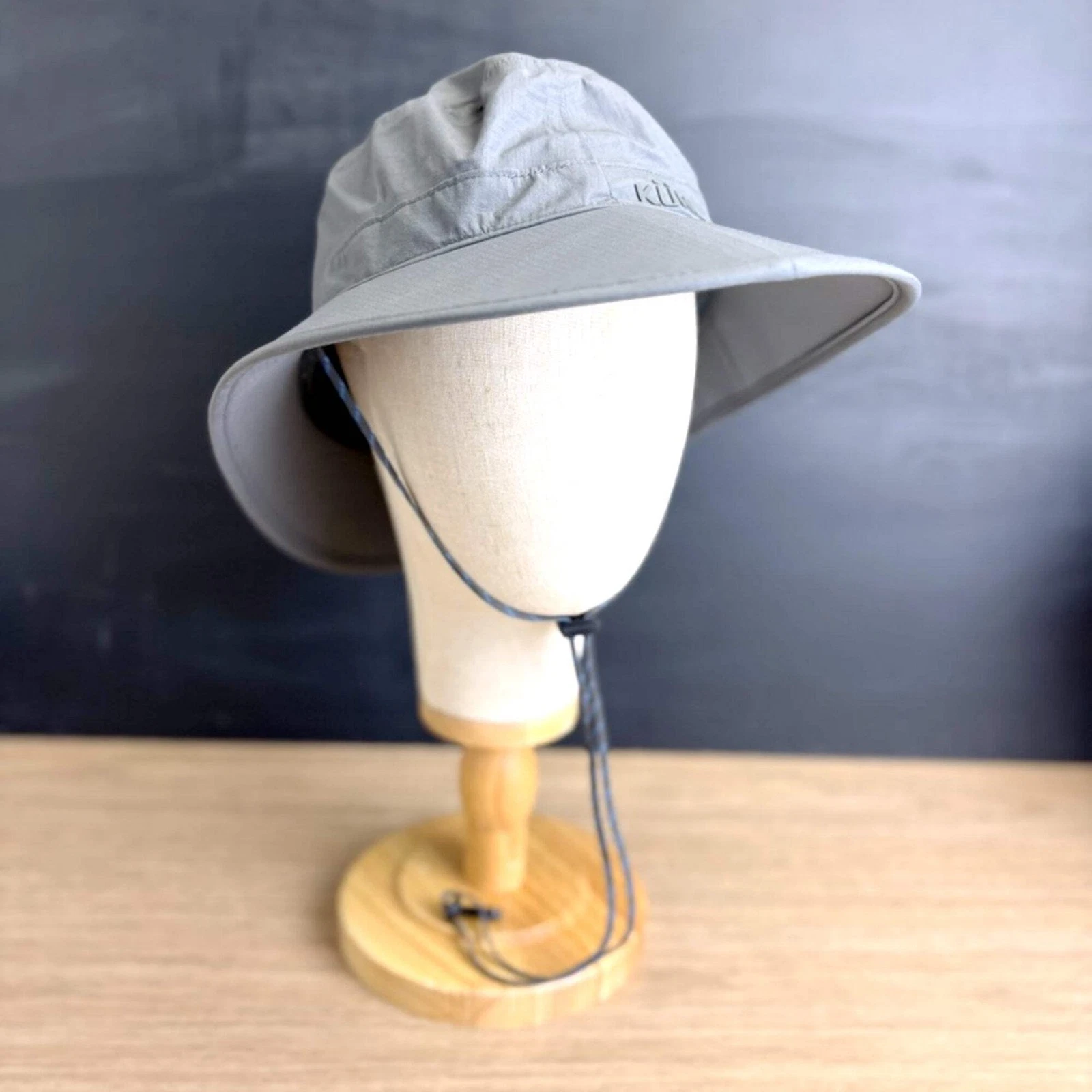 KÜHL Wide Brim Sun Hat Gray Nylon S/M | Hiking Fishing Outdoor Safari Cap