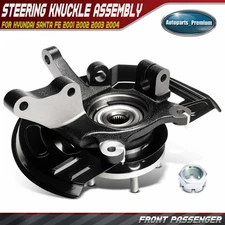 Front Right Steering Knuckle Assembly for Hyundai Santa Fe 2001-2004 294mm Rotor
