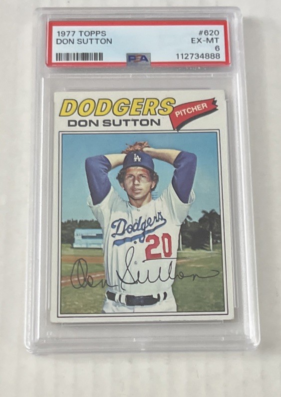 1977 Topps #620 Don Sutton  PSA 6 Los Angeles Dodgers