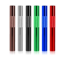 Reusable Metal Straws - 70 mm, Green, Silver, Brown, Blue, Black, Red