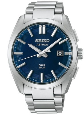 Seiko Astron SBXD033 GPS Solar Titanium Dark Blue Herrenuhr
