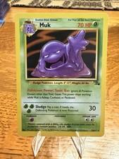 muk pokemon card value 13/62 Holo Rare Fossil Unlimited, 1999, Wizards, TCG  [GGG] Sludge (30) Flip a coin Muk [1999-2000] #28 Prices |