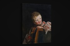 Robert Henri - Cory Looking Over the Back of a Chair - Paper or Canvas