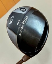 PRGR Egg Spoon Black 15  Loft SR Shaft Golf Club Used