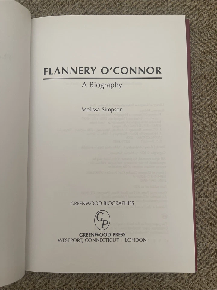 Greenwood Biographies Ser.: Flannery O'Connor : A Biography by Melissa... - Image 2 of 4