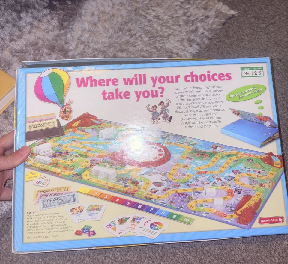 Vintage 90s 00s The Game of Life Board Game Milton Bradley Classic Family Fun - Image 2 of 2