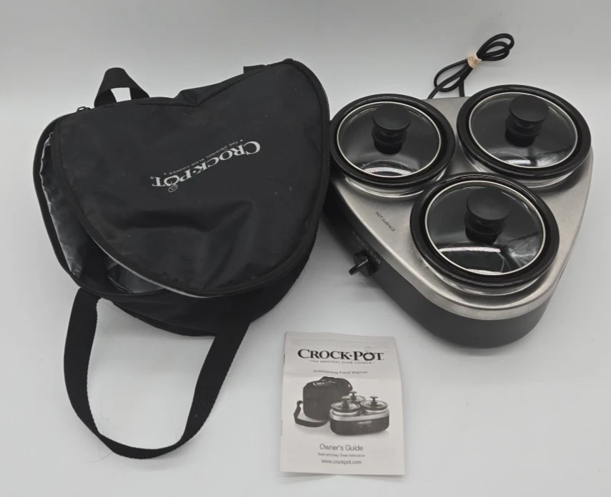 Crock-Pot Triple Food Warmer Buffet Server Entertaining