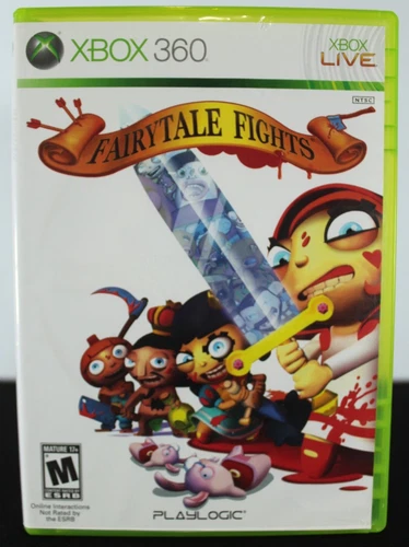 Xbox 360: Fairytale Fights 2009 GAME MANUAL CASE COMPLETE Tested & Working!