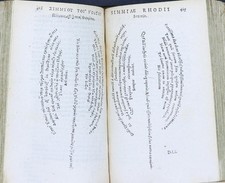 1579 Theocritus Idyllia, his Epigrammata, and Shaped Poems by Simmias of Rhodes