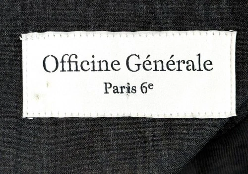 Officine Generale Men's Charcoal Jacket 4 Utility Pockets Tech Water Resist sz M image 9
