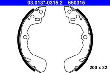 Rear ATE 03.0137-0315.2 Brake Shoe Set for DAIHATSU,SUBARU,SUZUKI