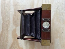 Shew and Co - Eclipse Mahogany Camera with 5x original Double Dark Slides