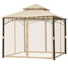 Replacement Mosquito Netting Screen Walls for Gazebo Size 10ft x 10ft X 7ft-New!