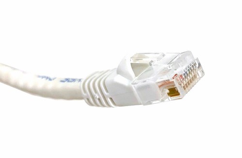 10 PACK LOT 0.5FT CAT6 Ethernet Patch Cable White RJ45 550Mhz UTP 0.15M - 第 1/1 張圖片