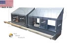 4 HOLE HEAVY DUTY 23ga GALVANIZED CHICKEN NESTING LAYING ROOST BOX 0300107-2