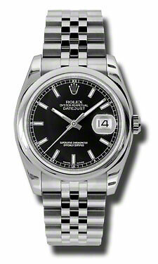 Rolex Datejust 36 Men's Black Watch 
