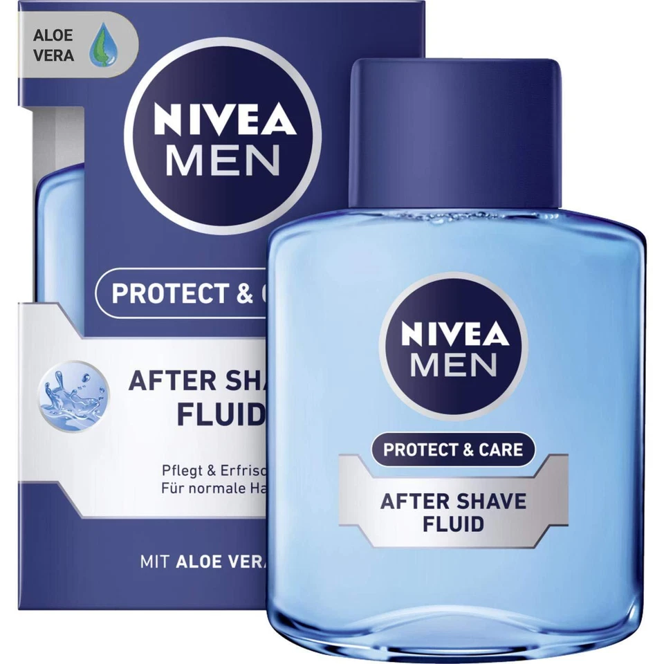 AFTERSHAVE-RASURPFLEGE Nivea Men Protect Care After Shave Fluid für normale Haut 100ml