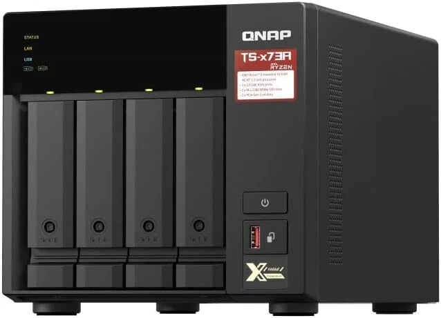 QNAP 4-bay NAS/iSCSI IP-SAN AMD Ryzen V1000 series TS-473A-8G-US - Image 2 of 3