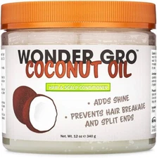 Wonder Gro - Coconut Oil Hair & Scalp Conditioner - 12 OZ (NEW)