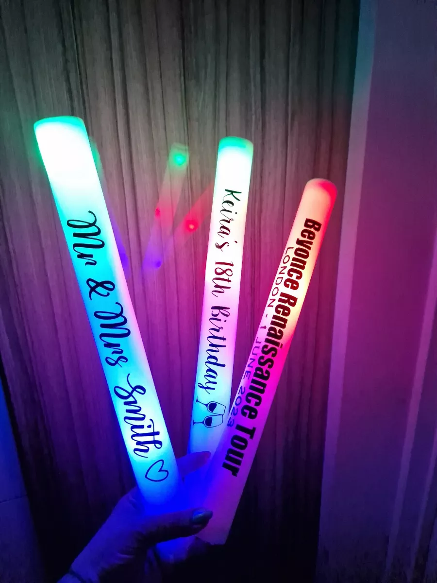 LED Foam Batons  Perfect for Birthdays, Celebrations, and Events