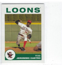 2019 Great Lakes Loons (Class A-Los Angeles Dodgers) Jeronimo Castro
