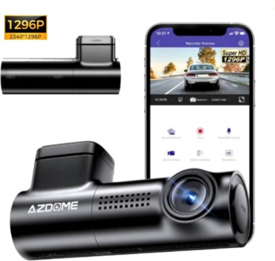 Azdome M300 1296P Dashcam fürs Auto - Full HD - WLAN - Nachtsicht - G-Sensor - L
