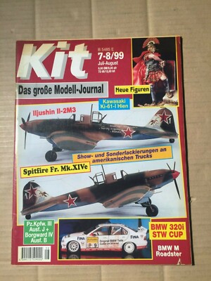 KIT 7-8/99 - MODELL-JOURNAL-ILJUSCHIN-KAWASAKI-SPITFIRE-BMW 320I STW CUP (J17)