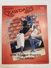 Hickory Crawdads Inaugural Season 1996 3rd Edition Souvenir Program Rangers Sox