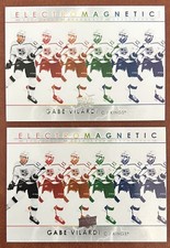 (Lot Of 2) Gabe Vilardi 2021-22 Upper Deck Series 1 Hockey Electromagnetic EM-2