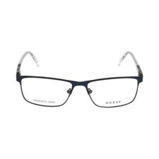 GUESS GU1972 091 Blue Metal Half Rim Optical Eyeglasses Frame 55-15-145 1972 AB